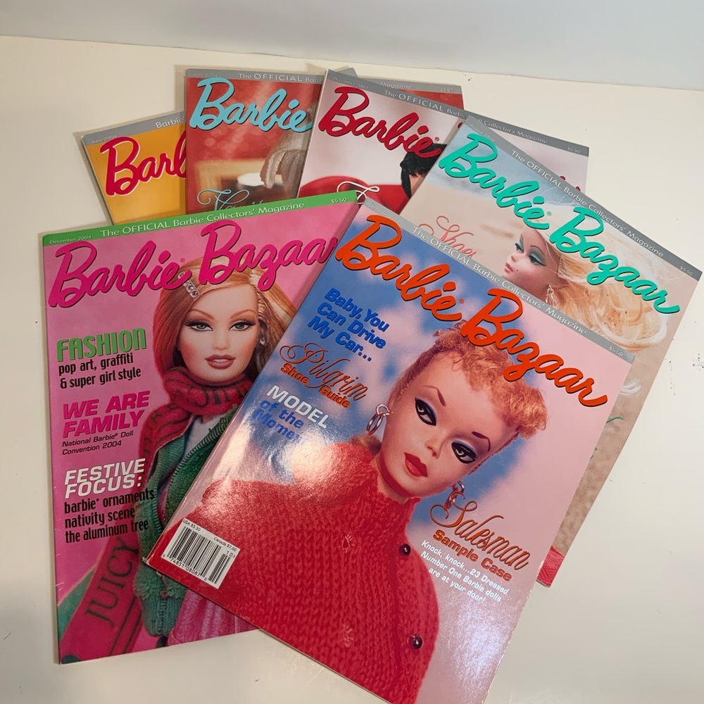 Barbie Bazaar Magazine lot of 6 ( 2003, 2004)